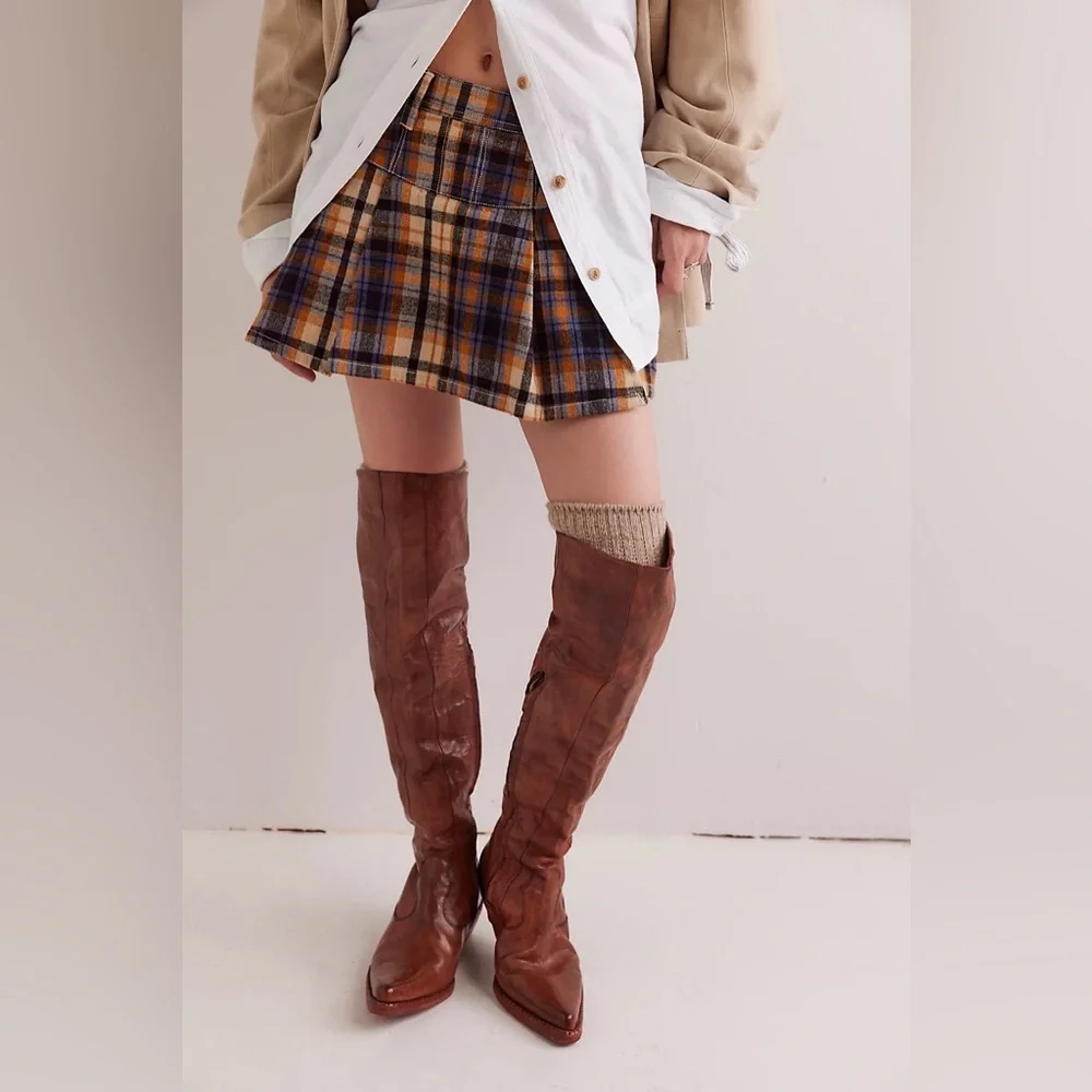 NEW FREE PEOPLE Maggie Over-The-Knee Tailored Boots